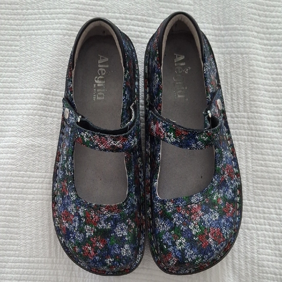 Alegria Womens Floral Mary Jane Slippers - Sz 40 - Picture 3 of 4